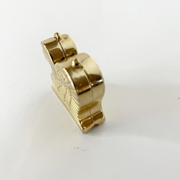 Vintage Sphinx Pavot Amun Solid Perfume Compact Gold Tone Egyptian Figural Rare - Picture 6 of 9